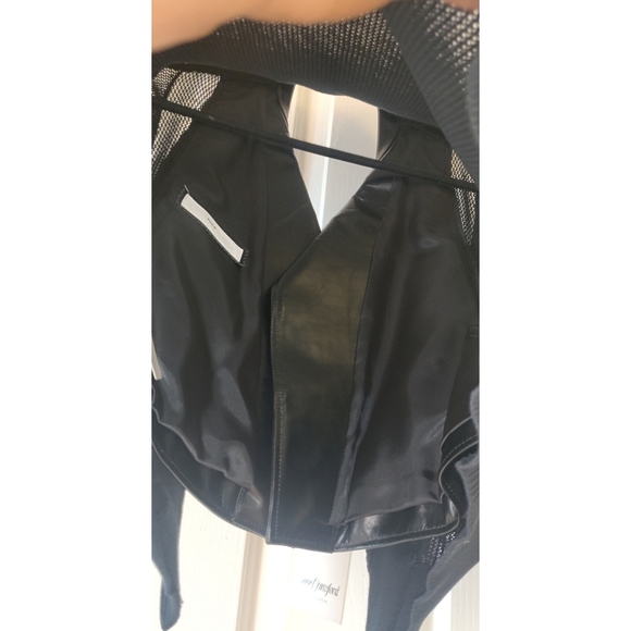 Lane Crawford Toga Crochet Cuff Cardigan Leather J - Picture 5 of 14